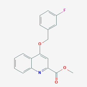 Methyl 4-((3-fluorobenzyl)oxy)quinoline-2-carboxylate