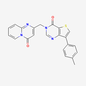 2-{[7-(4-methylphenyl)-4-oxothieno[3,2-d]pyrimidin-3(4H)-yl]methyl}-4H-pyrido[1,2-a]pyrimidin-4-one