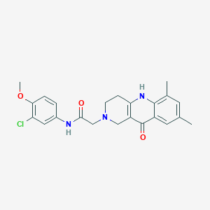 N-(3-chloro-4-methoxyphenyl)-2-(6,8-dimethyl-10-oxo-3,4,5,10-tetrahydrobenzo[b][1,6]naphthyridin-2(1H)-yl)acetamide