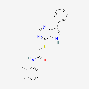 N-(2,3-Dimethylphenyl)-2-({7-phenyl-5H-pyrrolo[3,2-D]pyrimidin-4-YL}sulfanyl)acetamide