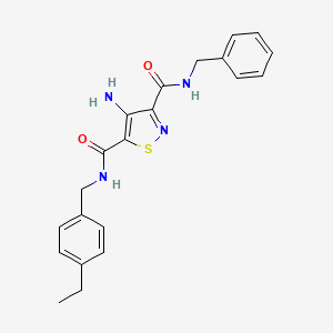 4-amino-N~3~-benzyl-N~5~-(4-ethylbenzyl)-1,2-thiazole-3,5-dicarboxamide