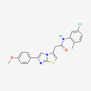 N-(5-chloro-2-methylphenyl)-2-(6-(4-methoxyphenyl)imidazo[2,1-b]thiazol-3-yl)acetamide