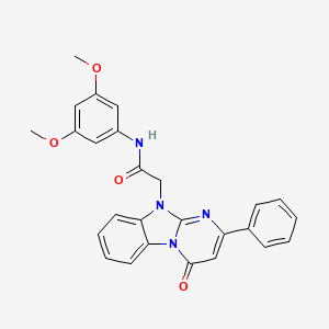 N-(3,5-dimethoxyphenyl)-2-(4-oxo-2-phenylpyrimido[1,2-a]benzimidazol-10(4H)-yl)acetamide