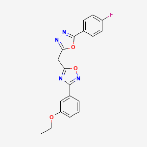 3-(3-Ethoxyphenyl)-5-{[5-(4-fluorophenyl)-1,3,4-oxadiazol-2-yl]methyl}-1,2,4-oxadiazole