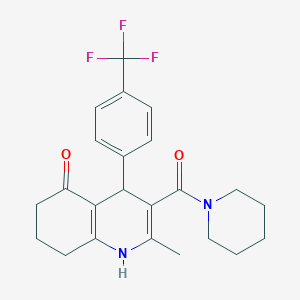 2-methyl-3-(piperidin-1-ylcarbonyl)-4-[4-(trifluoromethyl)phenyl]-4,6,7,8-tetrahydroquinolin-5(1H)-one