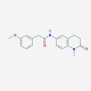 2-(3-methoxyphenyl)-N-(1-methyl-2-oxo-1,2,3,4-tetrahydroquinolin-6-yl)acetamide