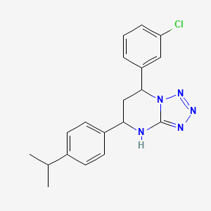 7-(3-Chlorophenyl)-5-[4-(propan-2-yl)phenyl]-4,5,6,7-tetrahydrotetrazolo[1,5-a]pyrimidine