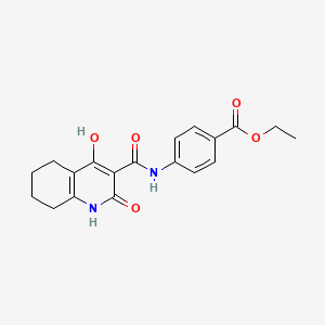 Ethyl 4-{[(2,4-dihydroxy-5,6,7,8-tetrahydroquinolin-3-yl)carbonyl]amino}benzoate