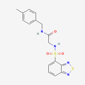 N~2~-(2,1,3-benzothiadiazol-4-ylsulfonyl)-N~1~-(4-methylbenzyl)glycinamide