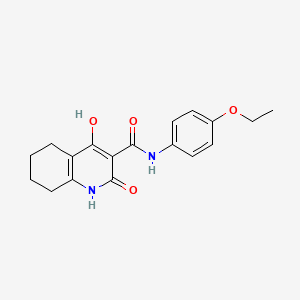 molecular formula C18H20N2O4 B11202082 N-(4-ethoxyphenyl)-2,4-dihydroxy-5,6,7,8-tetrahydroquinoline-3-carboxamide 