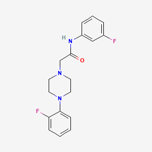 N-(3-fluorophenyl)-2-[4-(2-fluorophenyl)piperazin-1-yl]acetamide