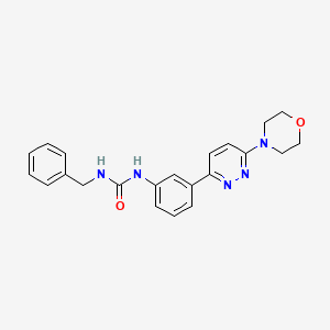 1-Benzyl-3-(3-(6-morpholinopyridazin-3-yl)phenyl)urea