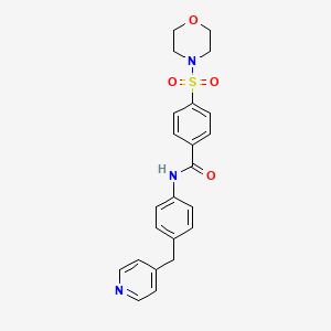 4-(morpholin-4-ylsulfonyl)-N-[4-(pyridin-4-ylmethyl)phenyl]benzamide