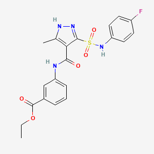 N-benzyl-5-{[4-(isobutyrylamino)phenoxy]methyl}isoxazole-3-carboxamide