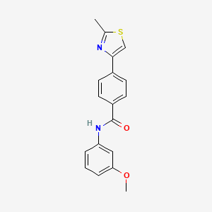 N-(3-methoxyphenyl)-4-(2-methyl-1,3-thiazol-4-yl)benzamide