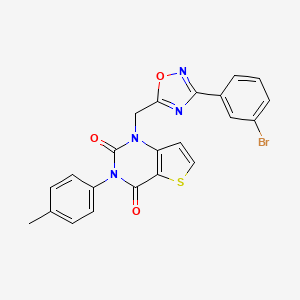 Methyl 4-oxo-3-phenyl-2-(4-pyridin-2-ylpiperazin-1-yl)-3,4-dihydroquinazoline-7-carboxylate