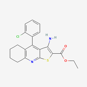 Ethyl 3-amino-4-(2-chlorophenyl)-5,6,7,8-tetrahydrothieno[2,3-b]quinoline-2-carboxylate