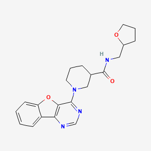 1-([1]benzofuro[3,2-d]pyrimidin-4-yl)-N-(tetrahydrofuran-2-ylmethyl)piperidine-3-carboxamide