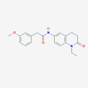 N-(1-ethyl-2-oxo-1,2,3,4-tetrahydroquinolin-6-yl)-2-(3-methoxyphenyl)acetamide