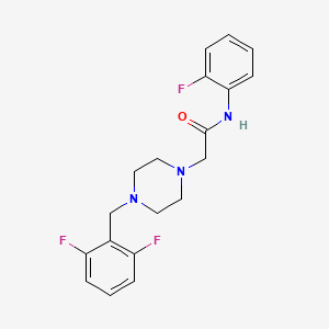 2-{4-[(2,6-Difluorophenyl)methyl]piperazin-1-YL}-N-(2-fluorophenyl)acetamide