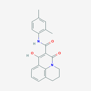 N-(2,4-Dimethylphenyl)-7-hydroxy-5-oxo-2,3-dihydro-1H,5H-pyrido[3,2,1-IJ]quinoline-6-carboxamide