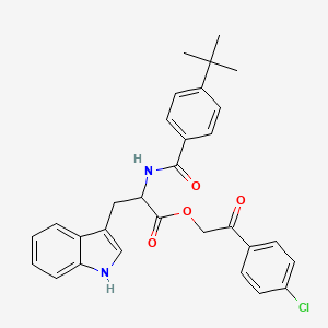 2-(4-chlorophenyl)-2-oxoethyl N-[(4-tert-butylphenyl)carbonyl]tryptophanate