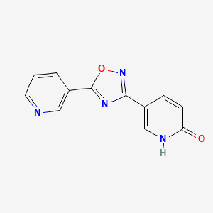 5-(5-pyridin-3-yl-1,2,4-oxadiazol-3-yl)pyridin-2(1H)-one