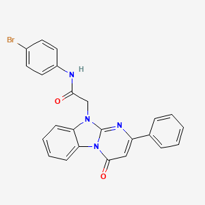 N-(4-bromophenyl)-2-(4-oxo-2-phenylpyrimido[1,2-a]benzimidazol-10(4H)-yl)acetamide