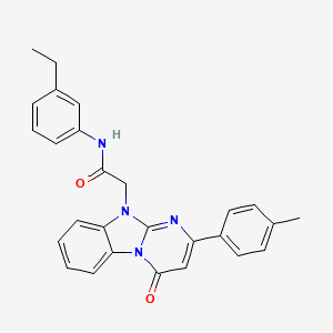 N-(3-ethylphenyl)-2-[2-(4-methylphenyl)-4-oxopyrimido[1,2-a]benzimidazol-10(4H)-yl]acetamide