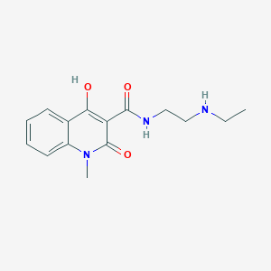 N-(2-(Ethylamino)ethyl)-4-hydroxy-1-methyl-2-oxo-1,2-dihydroquinoline-3-carboxamide