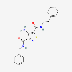 4-amino-N~3~-benzyl-N~5~-[2-(cyclohex-1-en-1-yl)ethyl]-1,2-thiazole-3,5-dicarboxamide