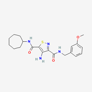 4-amino-N~5~-cycloheptyl-N~3~-(3-methoxybenzyl)-1,2-thiazole-3,5-dicarboxamide