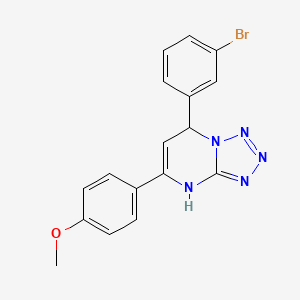 7-(3-Bromophenyl)-5-(4-methoxyphenyl)-4,7-dihydrotetrazolo[1,5-a]pyrimidine