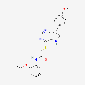 N-(2-ethoxyphenyl)-2-{[7-(4-methoxyphenyl)-5H-pyrrolo[3,2-d]pyrimidin-4-yl]sulfanyl}acetamide