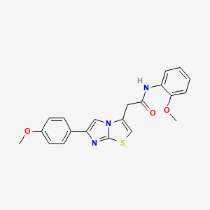 N-(2-methoxyphenyl)-2-(6-(4-methoxyphenyl)imidazo[2,1-b]thiazol-3-yl)acetamide