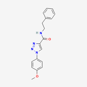 molecular formula C18H18N4O2 B11202516 1-(4-methoxyphenyl)-N-(2-phenylethyl)-1H-1,2,3-triazole-4-carboxamide 