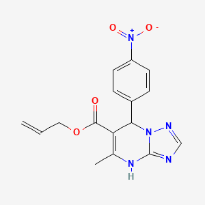 Prop-2-en-1-yl 5-methyl-7-(4-nitrophenyl)-4,7-dihydro[1,2,4]triazolo[1,5-a]pyrimidine-6-carboxylate