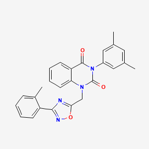 3-(3,5-dimethylphenyl)-1-((3-(o-tolyl)-1,2,4-oxadiazol-5-yl)methyl)quinazoline-2,4(1H,3H)-dione