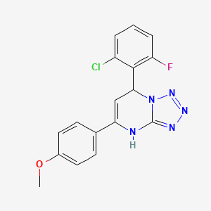 7-(2-Chloro-6-fluorophenyl)-5-(4-methoxyphenyl)-3,7-dihydrotetrazolo[1,5-a]pyrimidine