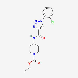 ethyl 4-({[1-(2-chlorophenyl)-1H-1,2,3-triazol-4-yl]carbonyl}amino)piperidine-1-carboxylate