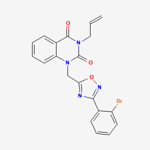 3-allyl-1-((3-(2-bromophenyl)-1,2,4-oxadiazol-5-yl)methyl)quinazoline-2,4(1H,3H)-dione