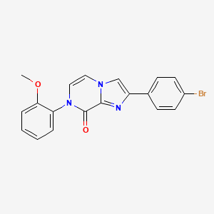 2-(4-Bromophenyl)-7-(2-methoxyphenyl)-7H,8H-imidazo[1,2-A]pyrazin-8-one