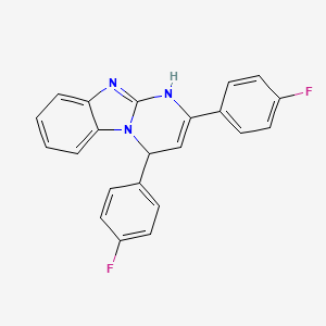 2,4-Bis(4-fluorophenyl)-1,4-dihydropyrimido[1,2-a]benzimidazole