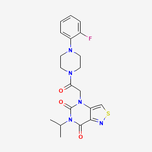 4-(2-(4-(2-fluorophenyl)piperazin-1-yl)-2-oxoethyl)-6-isopropylisothiazolo[4,3-d]pyrimidine-5,7(4H,6H)-dione