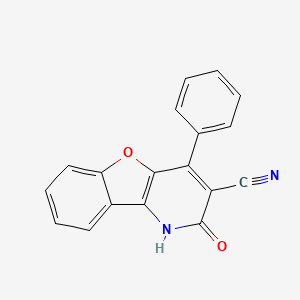 2-Oxo-4-phenyl-1,2-dihydro[1]benzofuro[3,2-b]pyridine-3-carbonitrile