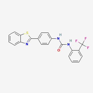 1-(4-(Benzo[d]thiazol-2-yl)phenyl)-3-(2-(trifluoromethyl)phenyl)urea