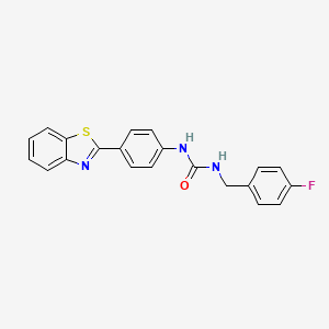 1-(4-(Benzo[d]thiazol-2-yl)phenyl)-3-(4-fluorobenzyl)urea