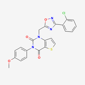 molecular formula C22H15ClN4O4S B11202750 N-(4-fluorophenyl)-2-(4-methylphenyl)-3-oxo-3,5-dihydro-2H-pyrazolo[4,3-c]quinoline-8-carboxamide 