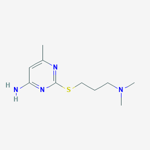 2-{[3-(Dimethylamino)propyl]sulfanyl}-6-methylpyrimidin-4-amine