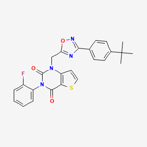 N-{5-[(E)-2-(5-{[(4-fluoro-2-methylphenyl)amino]sulfonyl}-2-thienyl)vinyl]-3-methylisoxazol-4-yl}acetamide